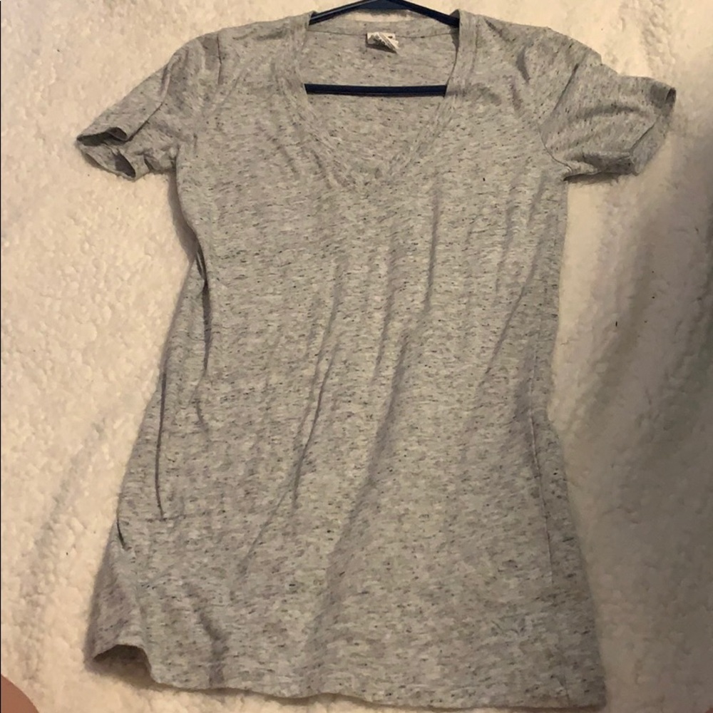 Pink v neck tee shirt